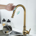 Antique Bronze Pull Out Kitchen Faucet With Touch Sensor - Nalani - UK Fashion Clothing and Decor
