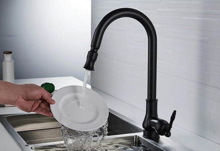Antique Bronze Pull Out Kitchen Faucet With Touch Sensor - Nalani - UK Fashion Clothing and Decor