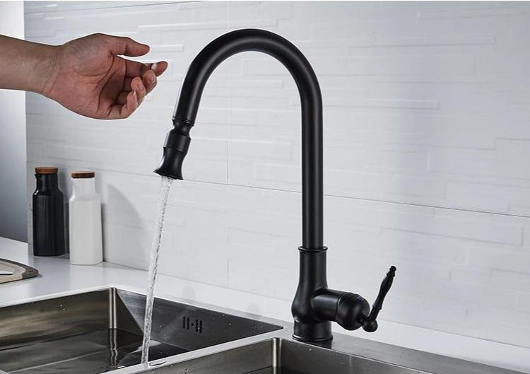 Antique Bronze Pull Out Kitchen Faucet With Touch Sensor - Nalani - UK Fashion Clothing and Decor