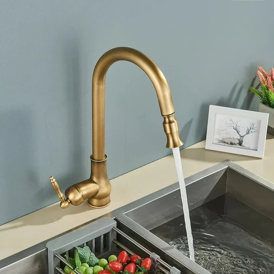 Antique Bronze Pull Out Kitchen Faucet With Touch Sensor - Nalani - UK Fashion Clothing and Decor