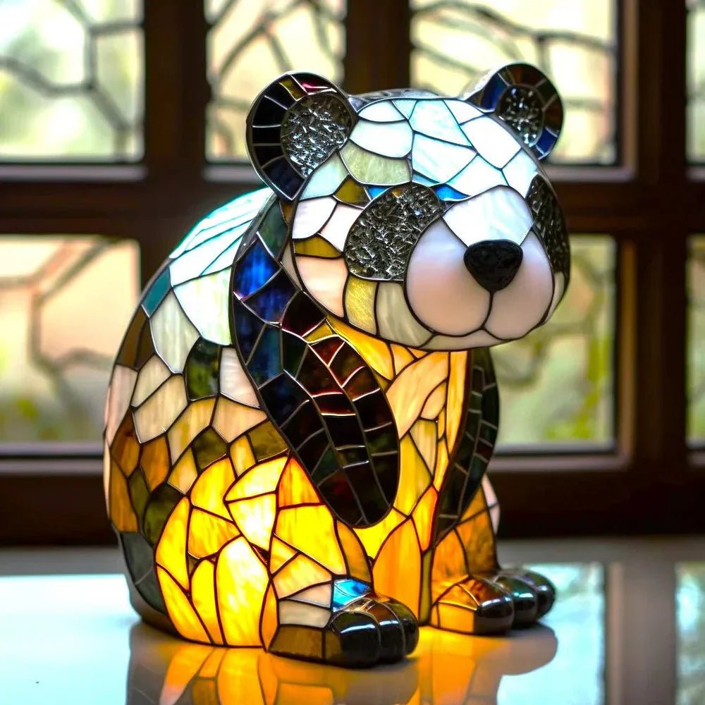 Artistic Lamp - VitraFauna Stained Glass Look With 20 Animal Prints - Nalani - Fashion Clothing and Decor