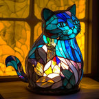 Artistic Lamp - VitraFauna Stained Glass Look With 20 Animal Prints - Nalani - Fashion Clothing and Decor