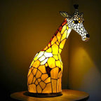 Artistic Lamp - VitraFauna Stained Glass Look With 20 Animal Prints - Nalani - Fashion Clothing and Decor