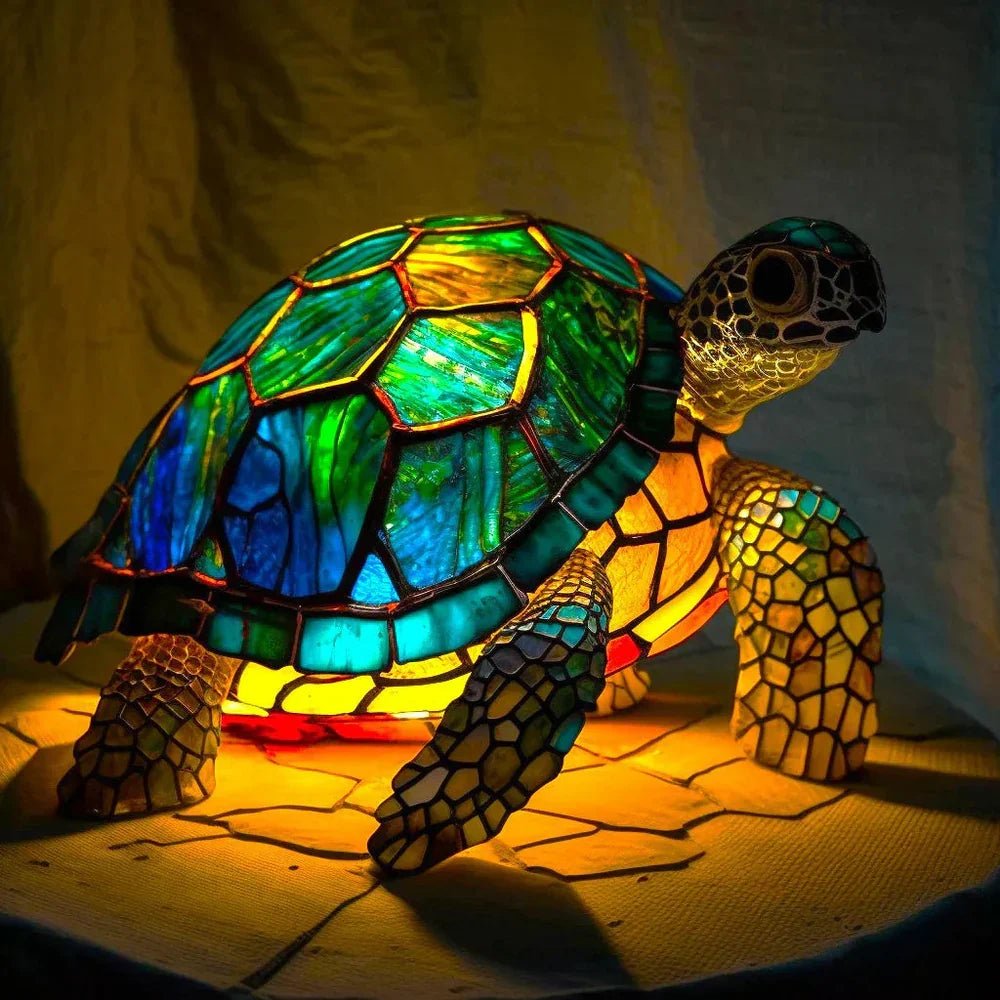 Artistic Lamp - VitraFauna Stained Glass Look With 20 Animal Prints - Nalani - Fashion Clothing and Decor