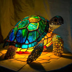 Artistic Lamp - VitraFauna Stained Glass Look With 20 Animal Prints - Nalani - Fashion Clothing and Decor