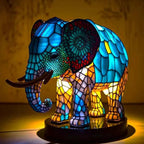 Artistic Lamp - VitraFauna Stained Glass Look With 20 Animal Prints - Nalani - Fashion Clothing and Decor