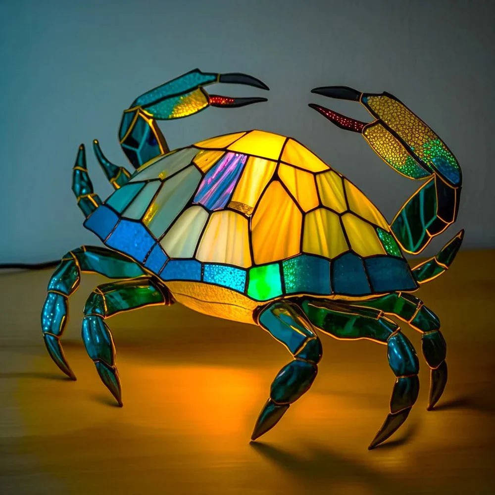 Artistic Lamp - VitraFauna Stained Glass Look With 20 Animal Prints - Nalani - Fashion Clothing and Decor