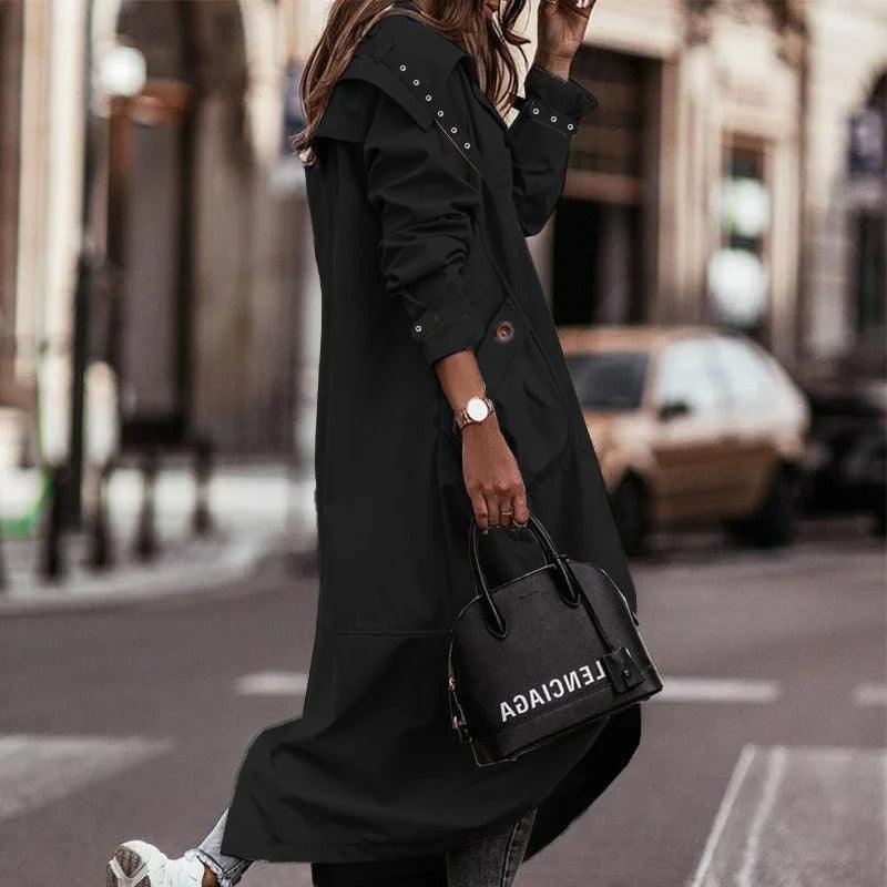 Avenari | Chic Long Waterproof Coat with Lightweight Design for Spring - Nalani - UK Fashion Clothing and Decor