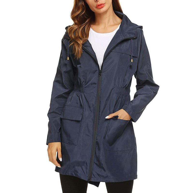 Avenari | Women’s Raincoat – Water - Resistant – Lightweight Packable – Cinched Waist Fit - Nalani - UK Fashion Clothing and Decor
