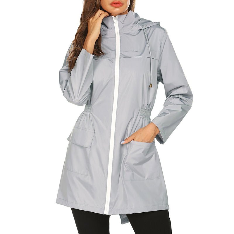 Avenari | Women’s Raincoat – Water - Resistant – Lightweight Packable – Cinched Waist Fit - Nalani - UK Fashion Clothing and Decor