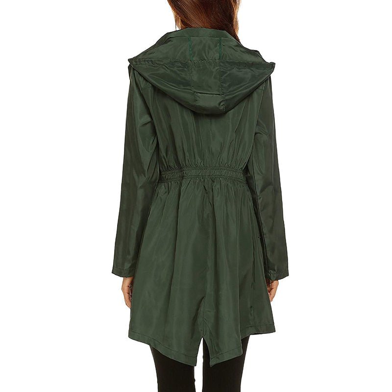 Avenari | Women’s Raincoat – Water - Resistant – Lightweight Packable – Cinched Waist Fit - Nalani - UK Fashion Clothing and Decor