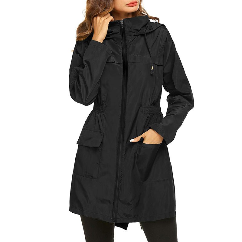 Avenari | Women’s Raincoat – Water - Resistant – Lightweight Packable – Cinched Waist Fit - Nalani - UK Fashion Clothing and Decor