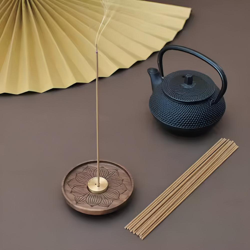 Balinese Wooden Incense Holder Copper Inlay Meditation - Nalani - UK Fashion Clothing and Decor