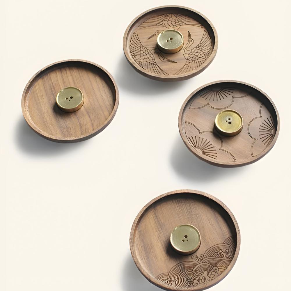 Balinese Wooden Incense Holder Copper Inlay Meditation - Nalani - UK Fashion Clothing and Decor