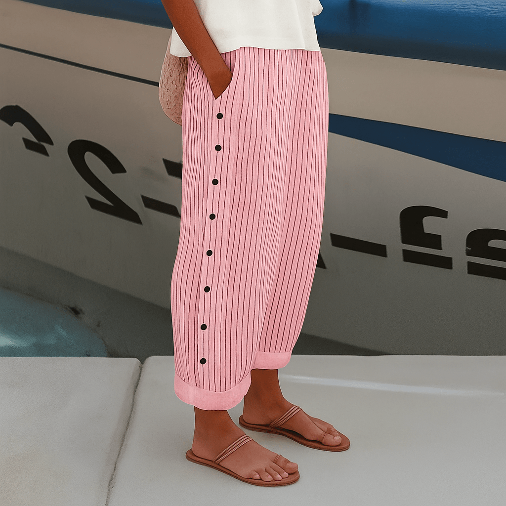 Barbara | Comfortable Pants With Side Pockets For Everyday Wear - Nalani - Fashion Clothing and Decor