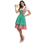 Bavarian Dirndl Dress - Oktoberfest German Folk Dress with Apron - Nalani - Fashion Clothing and Decor