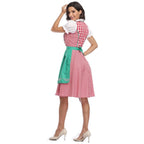 Bavarian Dirndl Dress - Oktoberfest German Folk Dress with Apron - Nalani - Fashion Clothing and Decor