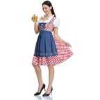 Bavarian Dirndl Dress - Oktoberfest German Folk Dress with Apron - Nalani - Fashion Clothing and Decor