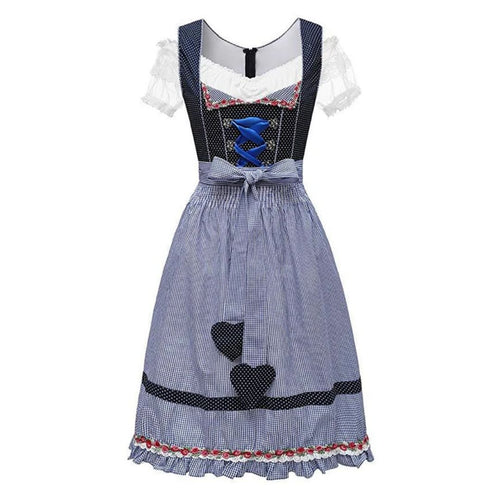Bavarian Dirndl Dress - Traditional Oktoberfest Waitress Costume - Nalani - Fashion Clothing and Decor
