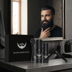 Beard Care Kit with 540 Derma Roller, Natural Beard Serum, Cleaning Spray & Comb – Men's Grooming Set - Nalani - Fashion Clothing and Decor