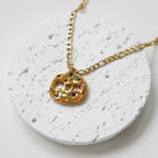 Bersh | Mother's Day MAMA Necklace Gift - Irregular Circular Guardian Pendant in Waterproof Stainless Steel, Dainty Mom Jewelry Gift for Women - Nalani - Fashion Clothing and Decor