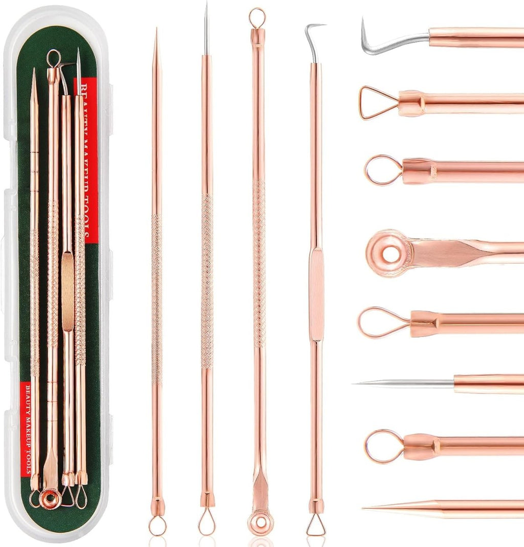 Blackhead & Pimple Removal Kit – Comedone Extractor Tool Set, Blackhead Remover Tools with Travel Case - Nalani - Fashion Clothing and Decor