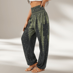 Bohemian Print High Waisted Harem Pants For Festival Comfort - Nalani - UK and AUS Fashion Clothing and Decor