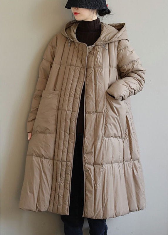 Boho Black Loose Pockets Winter Down Jacket Lightweight - Nalani - UK Fashion Clothing and Decor