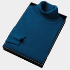 Bold Colour Turtleneck Sweater For Men Slim Fit Knitwear - Nalani - UK Fashion Clothing and Decor