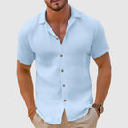 Breathable Casual Shirt With Relaxed Fit And Classic Collar - Nalani - UK Fashion Clothing and Decor
