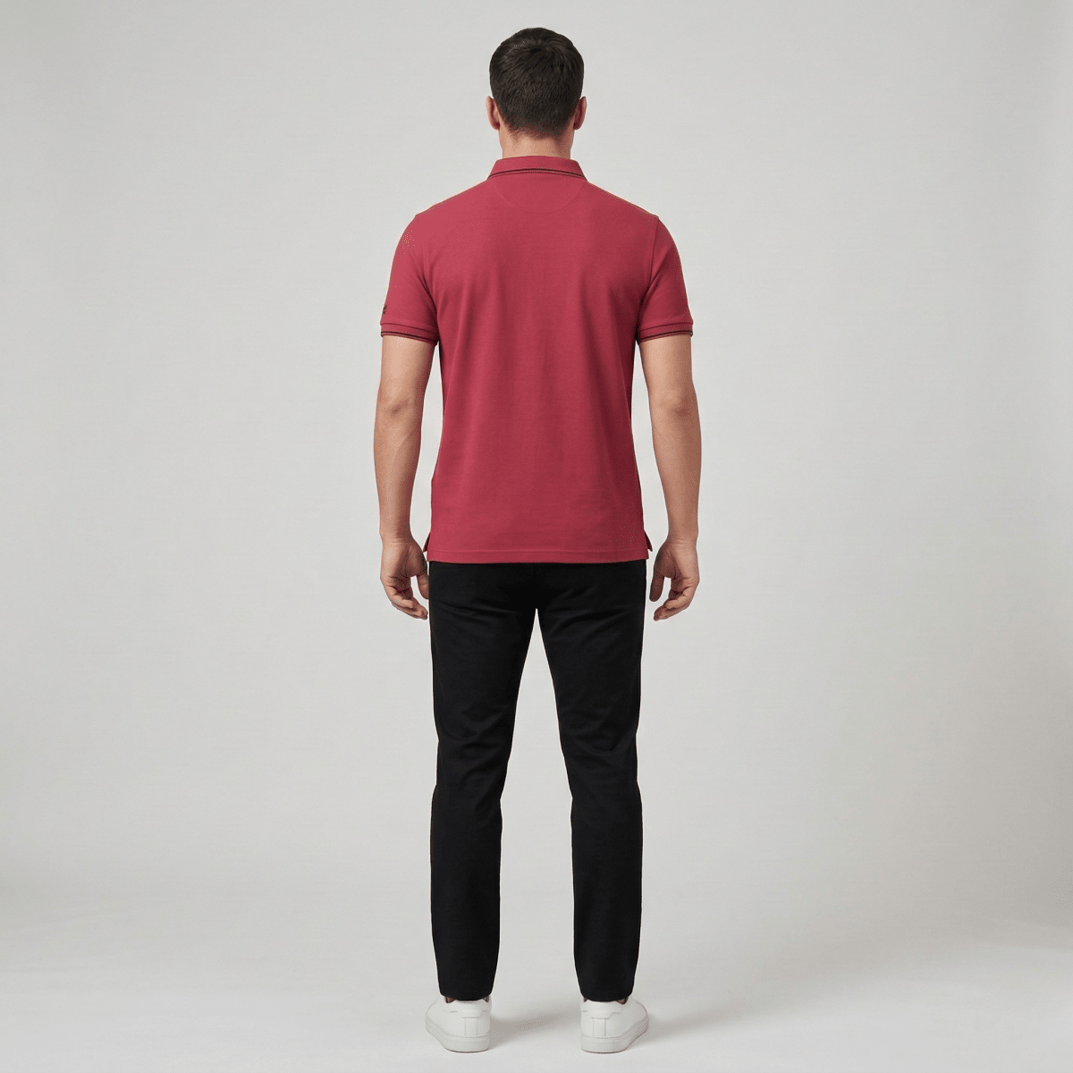 Breathable Cotton Polo Shirt For Men With Short Sleeves And Collar - Nalani - UK and AUS Fashion Clothing and Decor