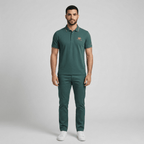 Breathable Cotton Polo Shirt For Men With Short Sleeves And Collar - Nalani - UK and AUS Fashion Clothing and Decor