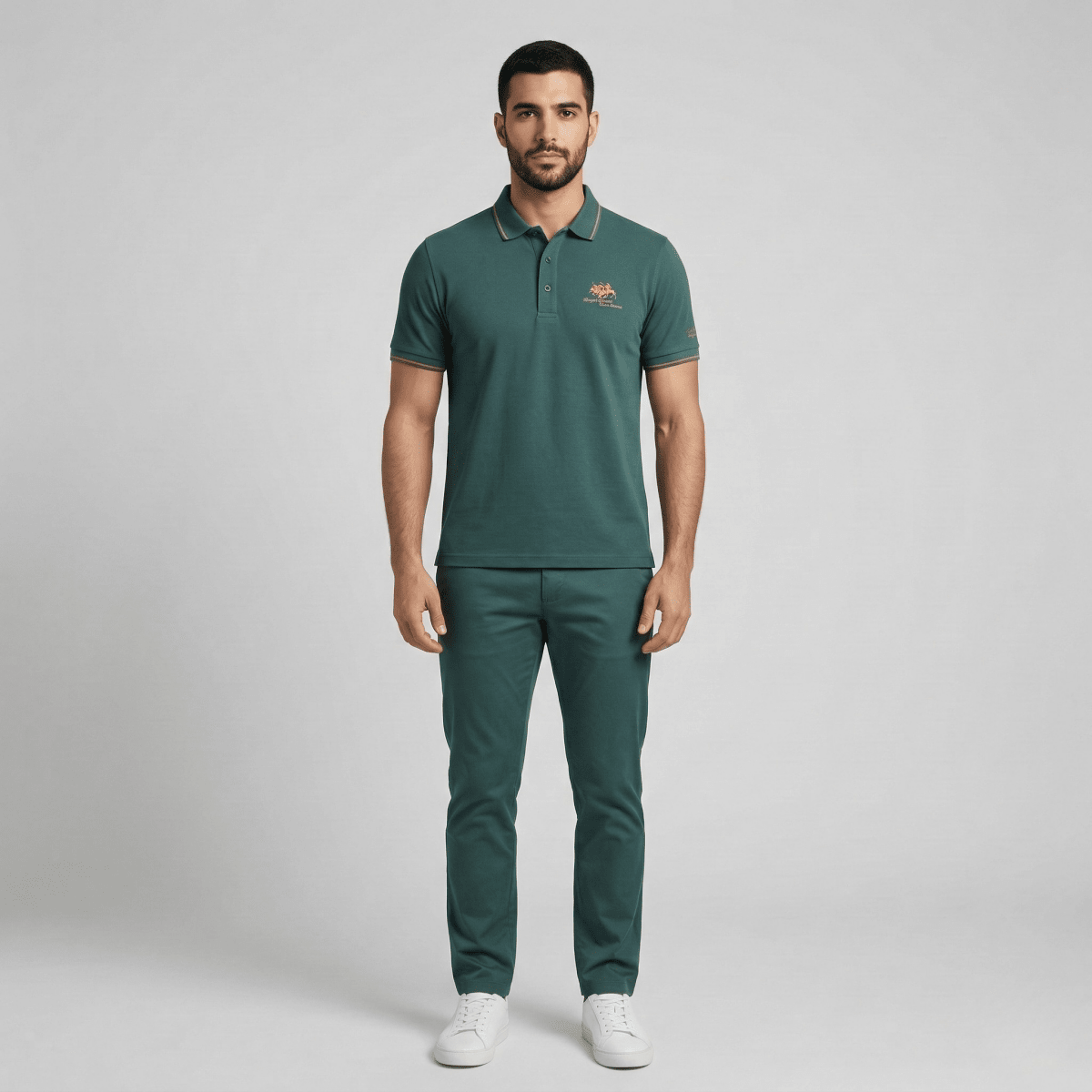Breathable Cotton Polo Shirt For Men With Short Sleeves And Collar - Nalani - UK and AUS Fashion Clothing and Decor