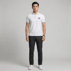 Breathable Cotton Polo Shirt For Men With Short Sleeves And Collar - Nalani - UK and AUS Fashion Clothing and Decor