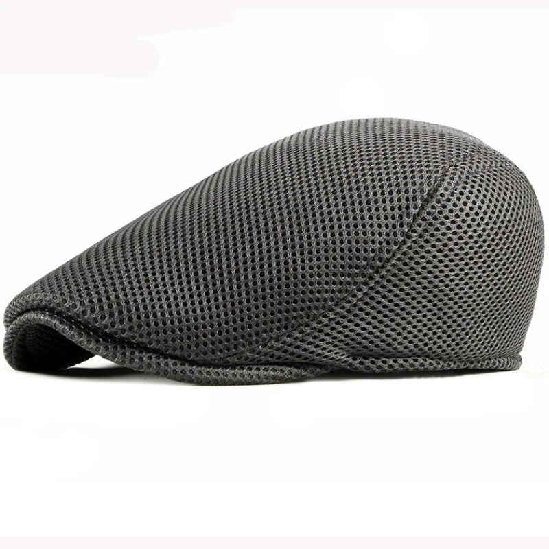Breathable Mesh Chauffeur Beret Hat Flat Cap Lightweight - Nalani - UK Fashion Clothing and Decor