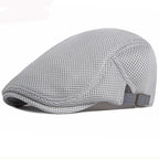 Breathable Mesh Chauffeur Beret Hat Flat Cap Lightweight - Nalani - UK Fashion Clothing and Decor