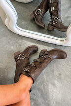 Brown Leather Boots Women Timeless Style Refined Everyday - Nalani - Fashion Clothing and Decor