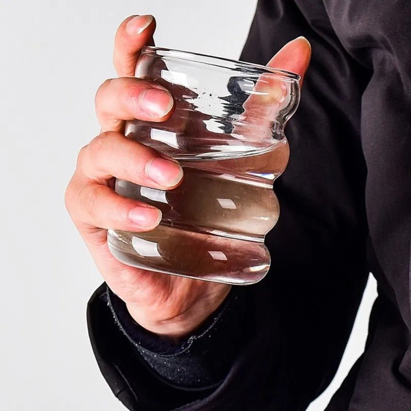 Bubble Glass Tumbler 300ml Colorful Glassware Collection - Nalani - UK Fashion Clothing and Decor