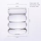 Bubble Glass Tumbler 300ml Colorful Glassware Collection - Nalani - UK Fashion Clothing and Decor