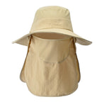 Bucket Hat with Sun Protection Flap – Boonie Fishing Hat with 2 Detachable Shields, Water-Resistant, Breathable, 9 Colors – Ranches - Nalani - Fashion Clothing and Decor