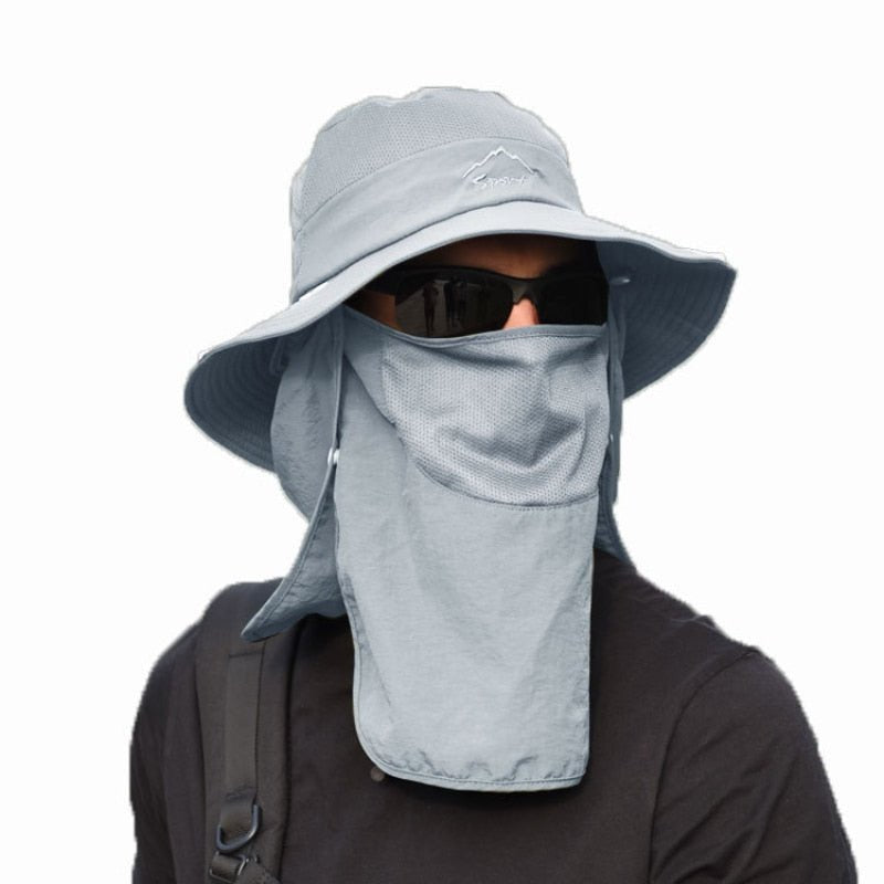 Bucket Hat with Sun Protection Flap – Boonie Fishing Hat with 2 Detachable Shields, Water-Resistant, Breathable, 9 Colors – Ranches - Nalani - Fashion Clothing and Decor