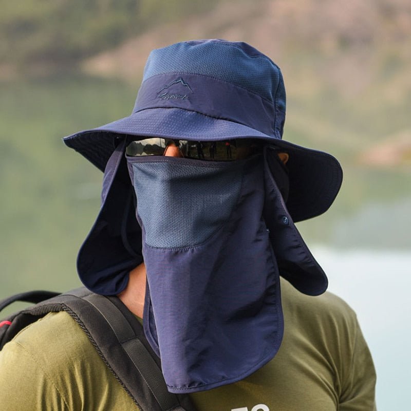 Bucket Hat with Sun Protection Flap – Boonie Fishing Hat with 2 Detachable Shields, Water-Resistant, Breathable, 9 Colors – Ranches - Nalani - Fashion Clothing and Decor