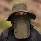 Bucket Hat with Sun Protection Flap – Boonie Fishing Hat with 2 Detachable Shields, Water-Resistant, Breathable, 9 Colors – Ranches - Nalani - Fashion Clothing and Decor