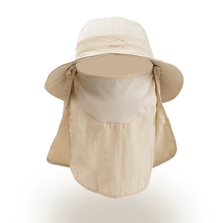 Bucket Hat with Sun Protection Flap – Boonie Fishing Hat with 2 Detachable Shields, Water-Resistant, Breathable, 9 Colors – Ranches - Nalani - Fashion Clothing and Decor
