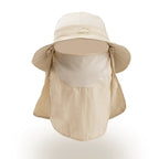 Bucket Hat with Sun Protection Flap – Boonie Fishing Hat with 2 Detachable Shields, Water-Resistant, Breathable, 9 Colors – Ranches - Nalani - Fashion Clothing and Decor