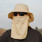 Bucket Hat with Sun Protection Flap – Boonie Fishing Hat with 2 Detachable Shields, Water-Resistant, Breathable, 9 Colors – Ranches - Nalani - Fashion Clothing and Decor
