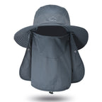 Bucket Hat with Sun Protection Flap – Boonie Fishing Hat with 2 Detachable Shields, Water-Resistant, Breathable, 9 Colors – Ranches - Nalani - Fashion Clothing and Decor