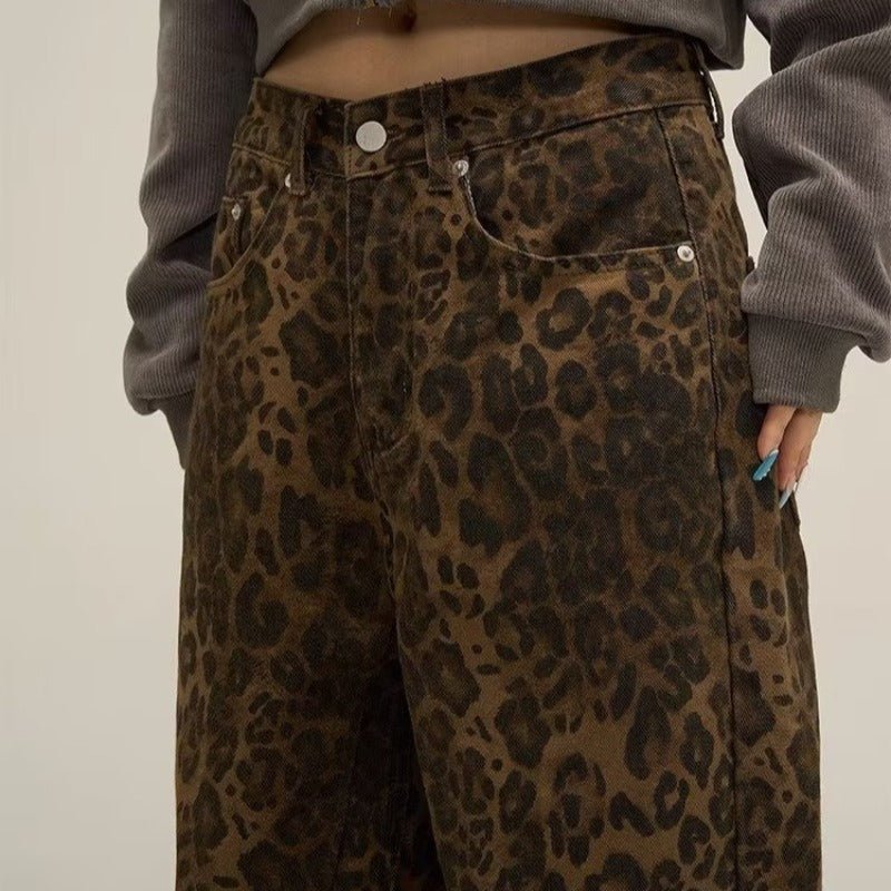 Caleni | Women's leopard print jeans - Nalani - UK Fashion Clothing and Decor
