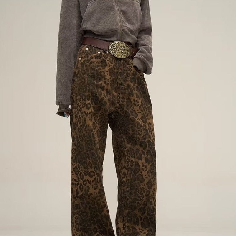 Caleni | Women's leopard print jeans - Nalani - UK Fashion Clothing and Decor