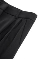 Caleni | Women’s Wide - Leg Trousers - High Waisted - Pleated Front - Tailored Fit Elegant Style - Nalani - UK Fashion Clothing and Decor
